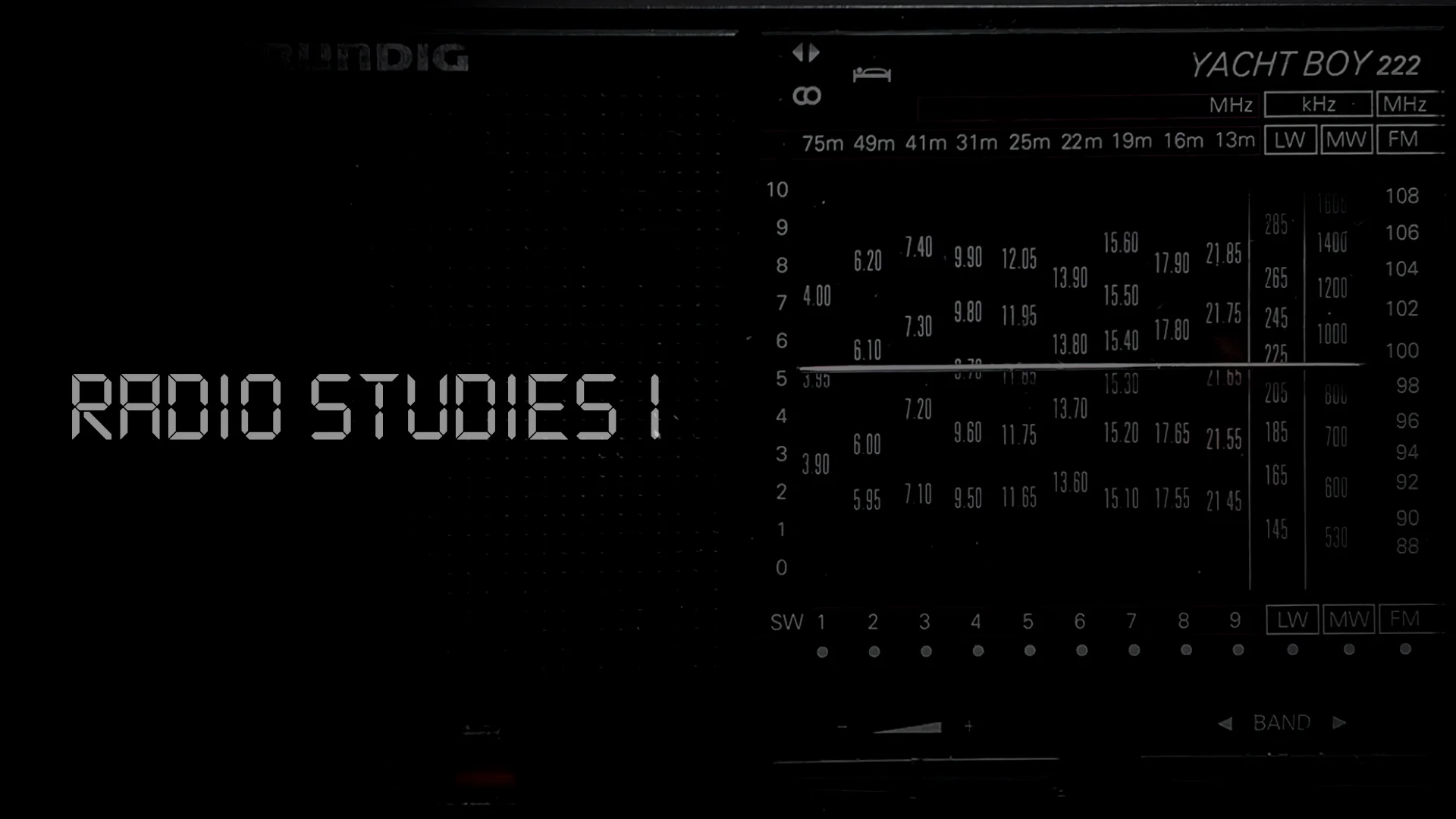 Radio Studies I — FM and AM static noise compositions by Jacob Aran, Weimar 2022