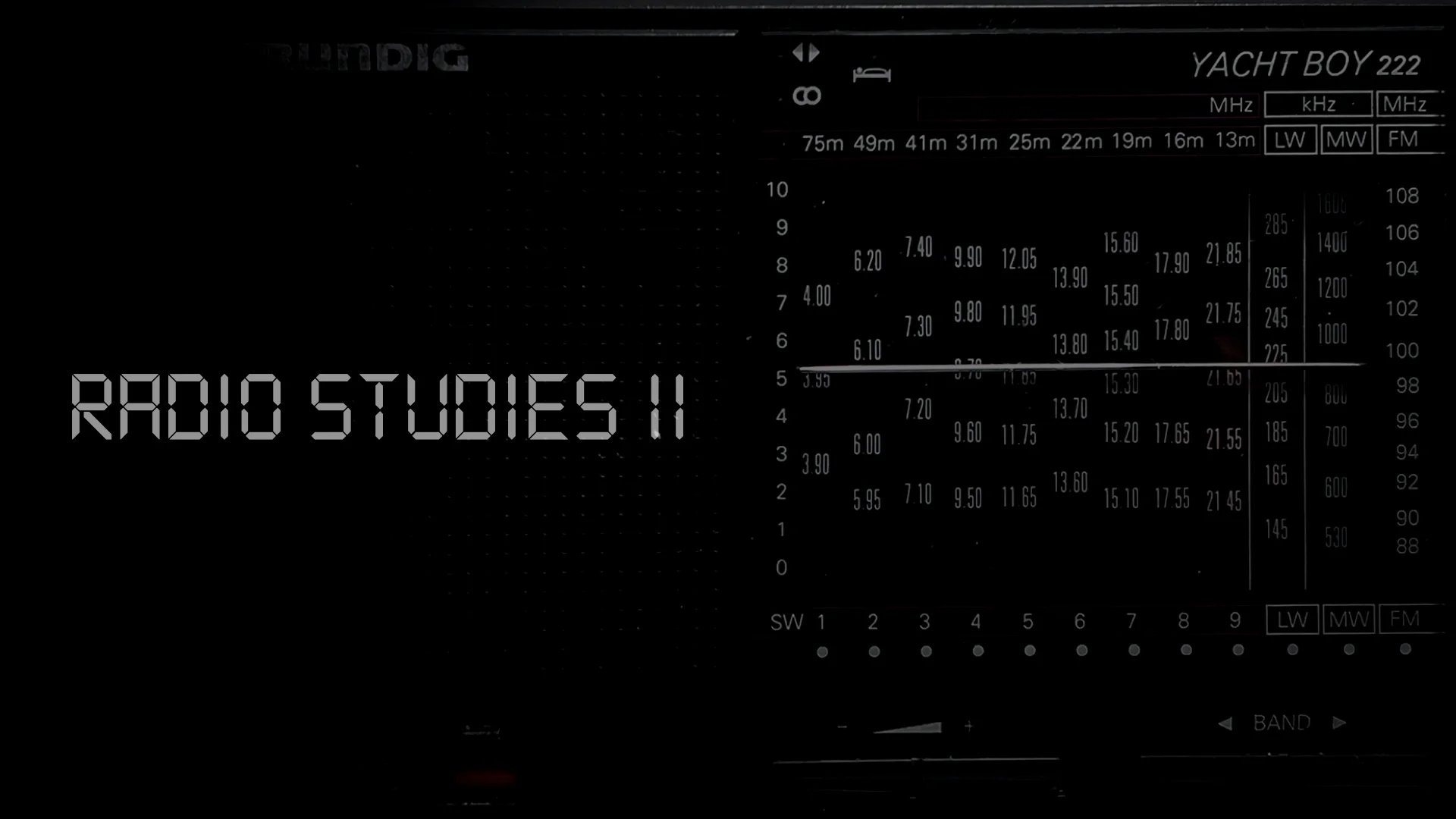 Radio Studies II: Feed The Radio — radio feedback loop compositions by Jacob Aran, Weimar 2023